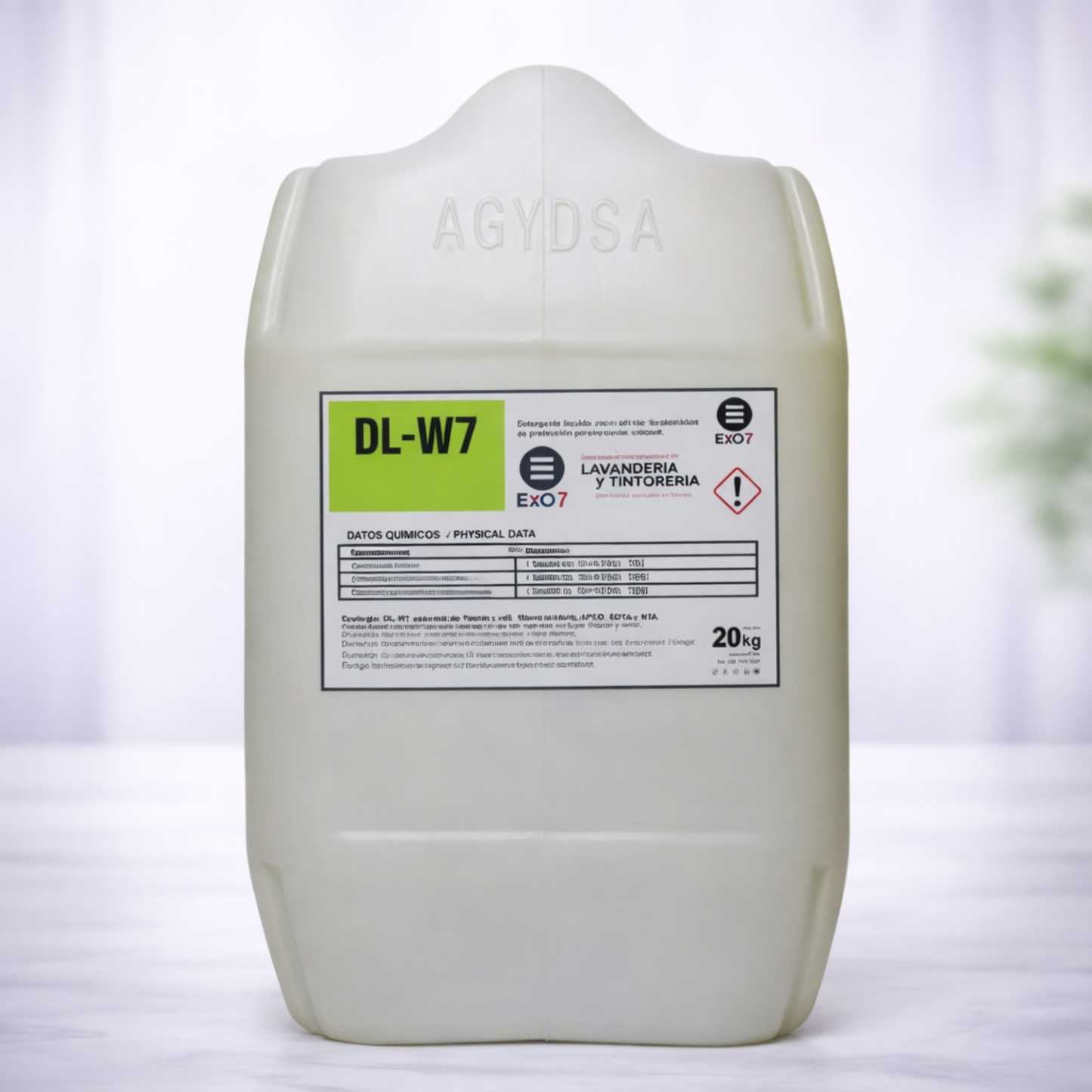 DL-W7, detergente liquido, proceso lavado wet cleaning