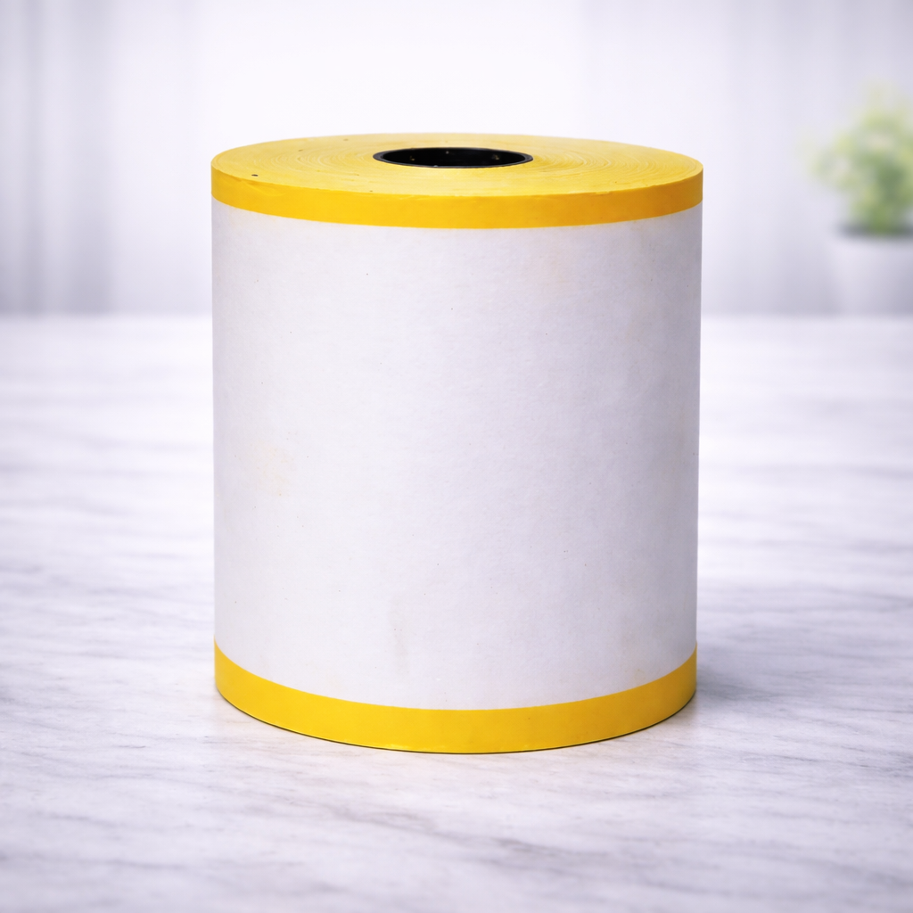 rollo papel quimico franja amarilla