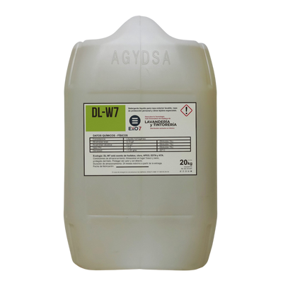 DL-W7, DETERGENTE LÍQUIDO,  PROCESO LAVADO  WET CLEANING