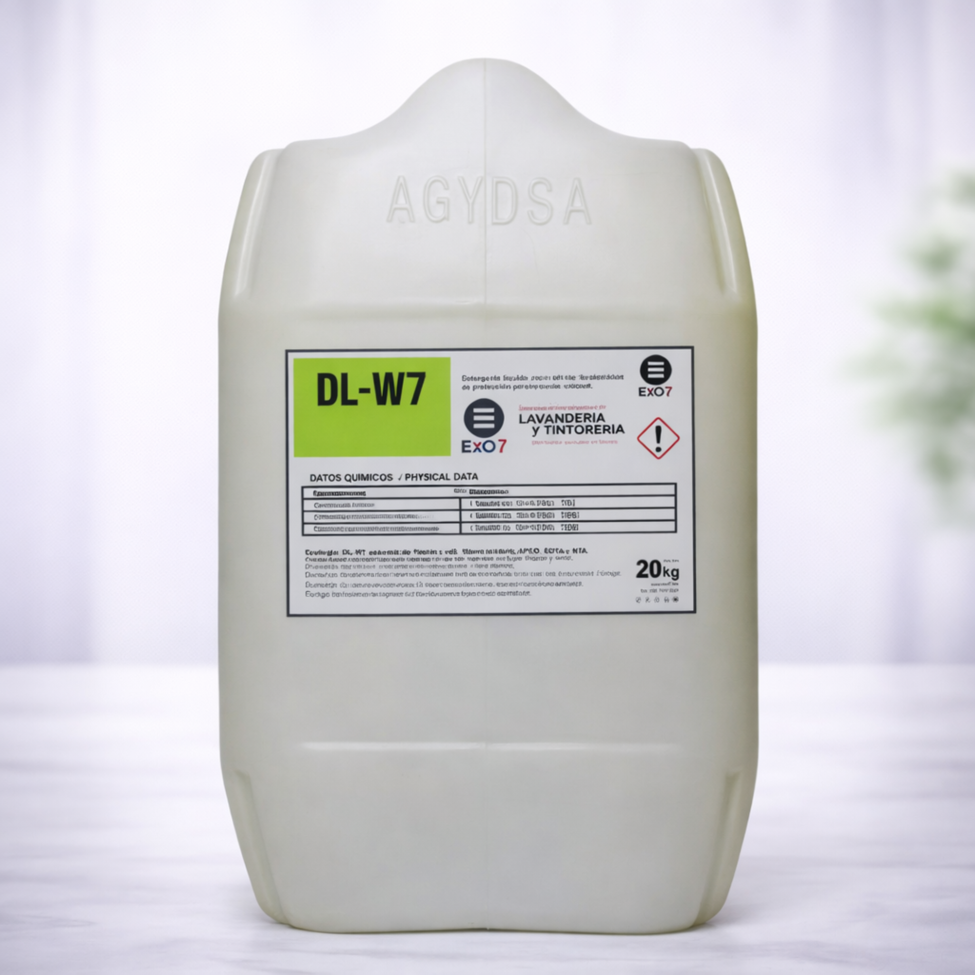 DL-W7, detergente liquido, proceso lavado wet cleaning