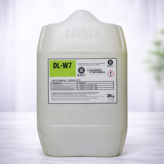 DL-W7, detergente liquido, proceso lavado wet cleaning