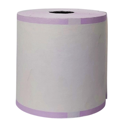 ROLLO PAPEL QUÍMICO FRANJA LILA, IDENTIFICADOR DE PRENDAS