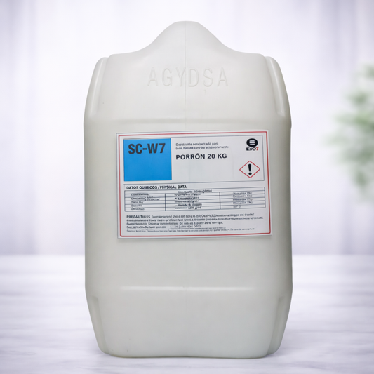 SC-W7, suavizante para proceso de wet cleaning