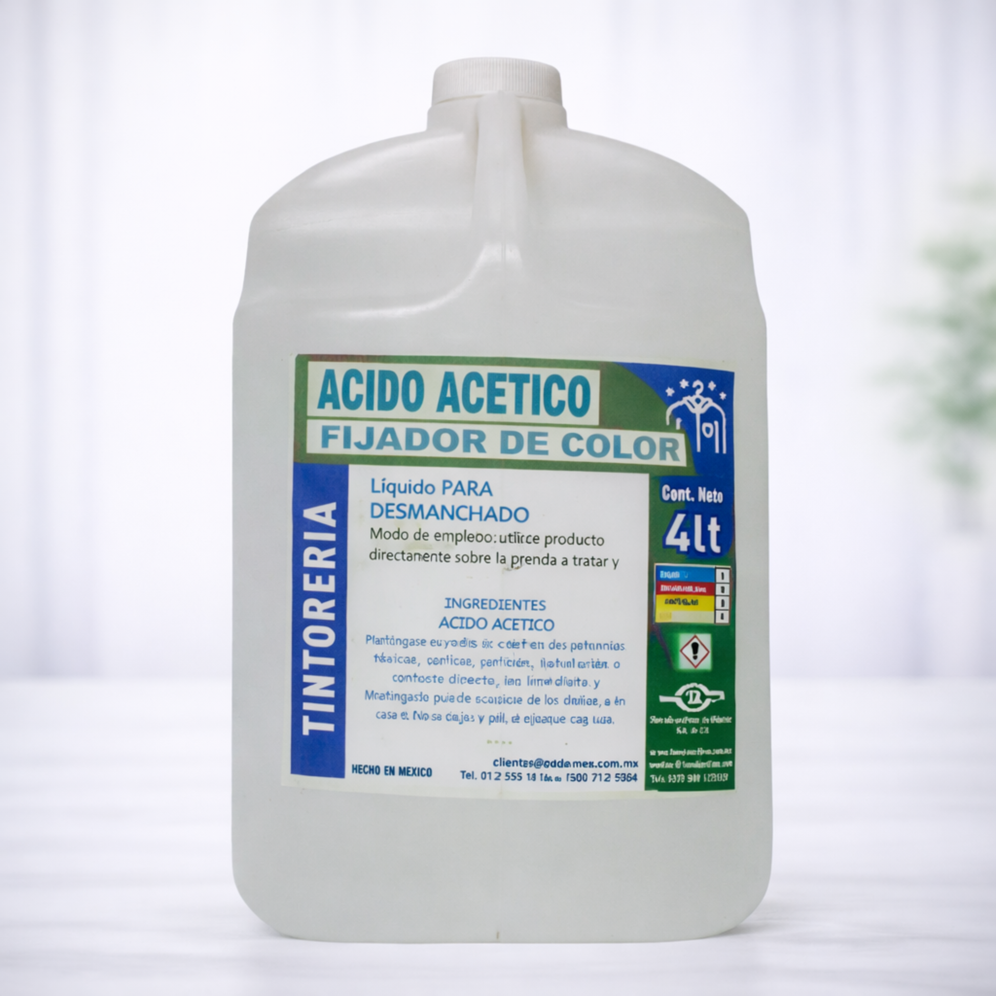 acido acetico - fijador de color