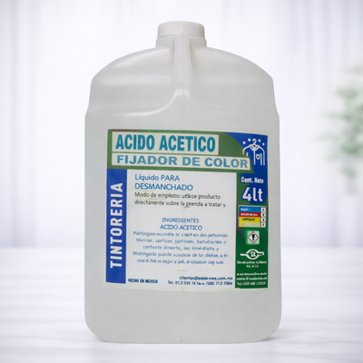 ACIDO ACÉTICO, FIJADOR DE COLOR