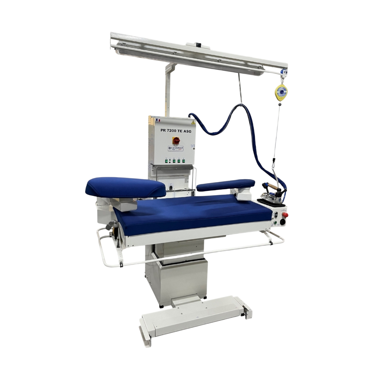 burro de planchar industrial con aspirado y soplado