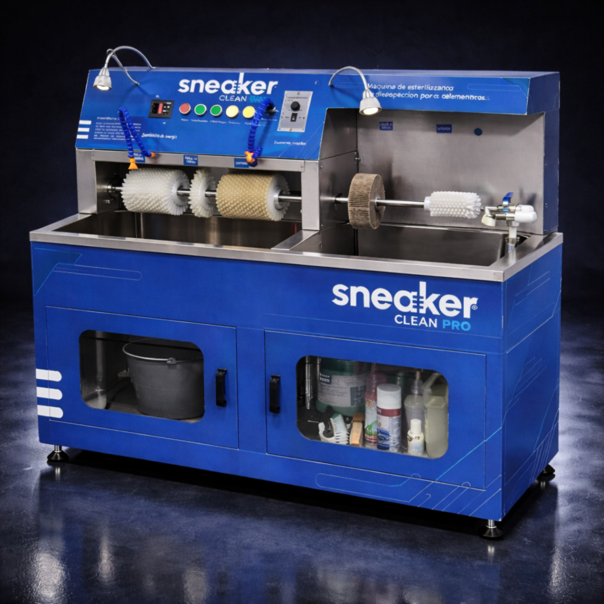 lavadora de tenis sneaker clean pro - angulo izquierdo