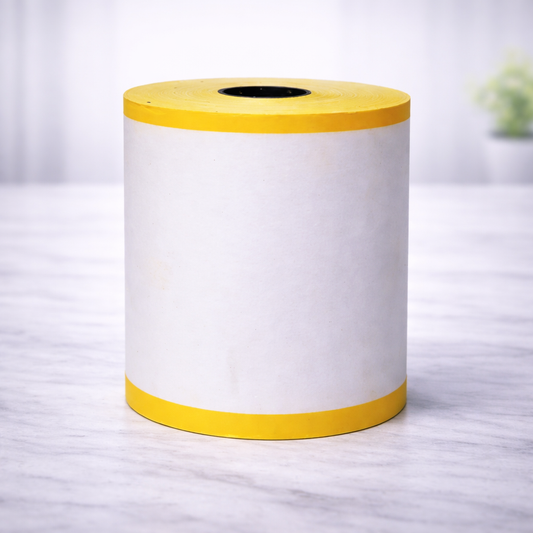 rollo papel quimico franja amarilla