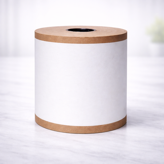rollo papel quimico franja cafe